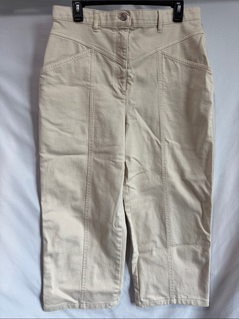 Wilfred High-Rise Cream Jeans